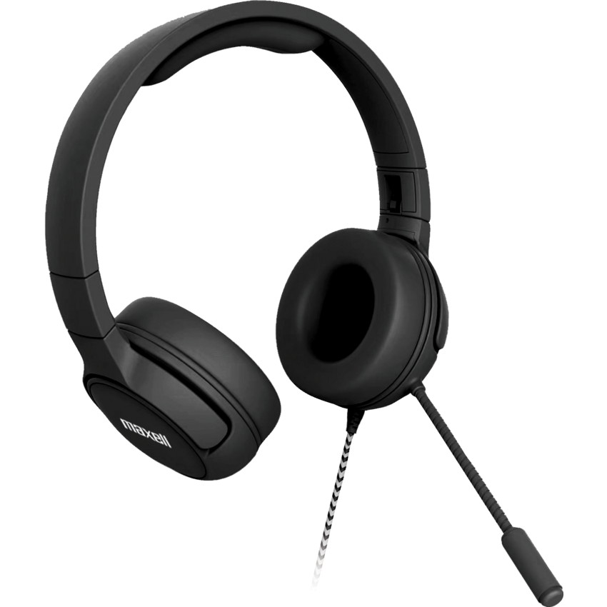 Maxell Kids Headset with Boom Mic Black