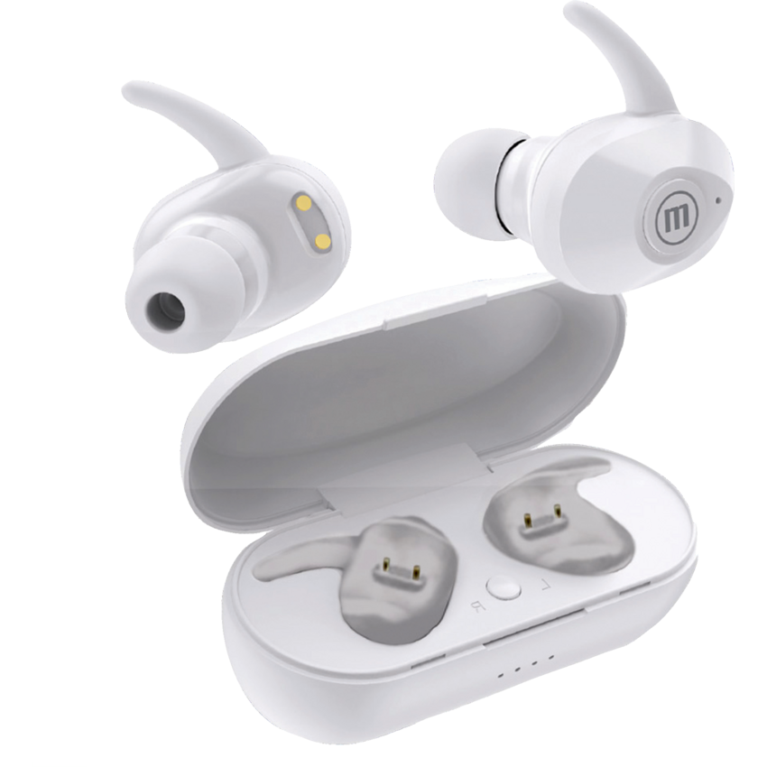 Maxell Mini Wireless Earbuds with Mic White