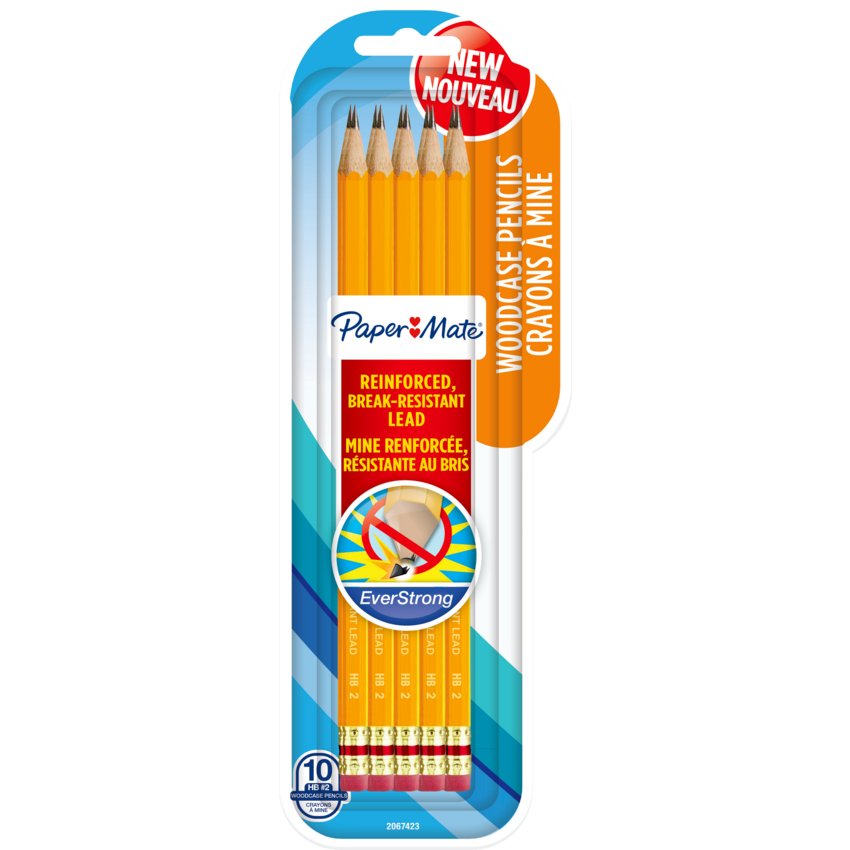 Paper Mate® EverStrong Wood Pencils #2 HB 10/pkg
