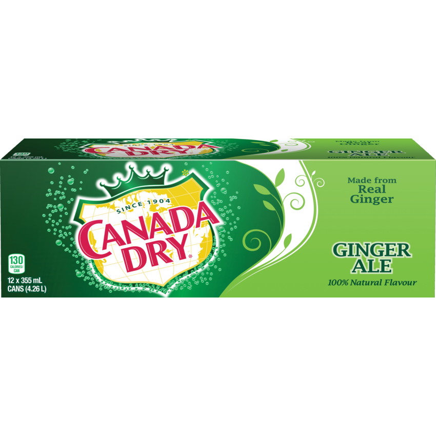 Canada Dry Ginger Ale 355 mL 12/cse