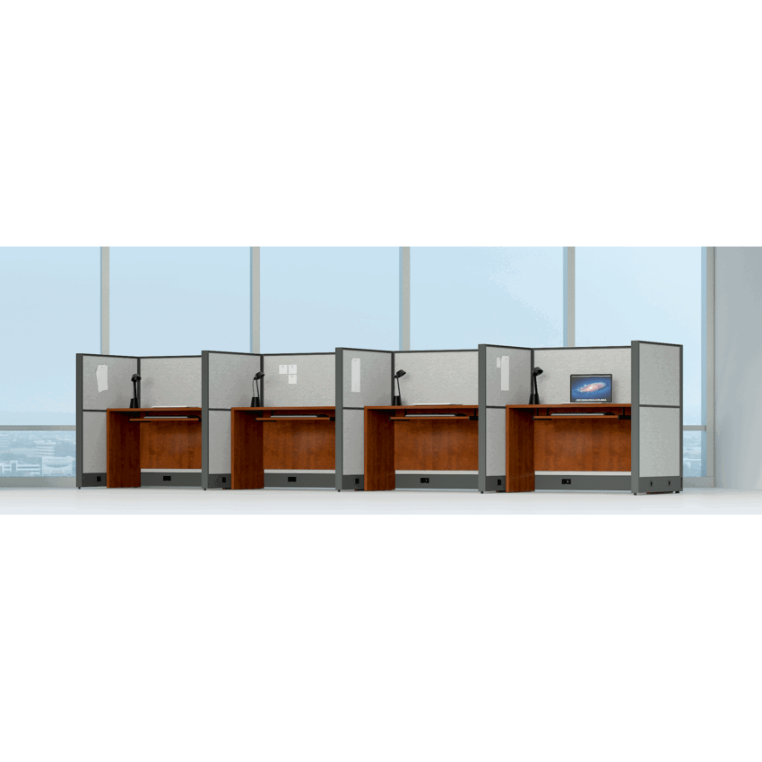 Heartwood FrameWorks Wall Panel System 2-Panel Cubical Add-On Charcoal/Grey